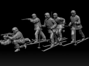 Soldiers WW2 Russia 3D Принт Модель