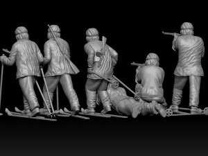 Soldiers WW2 Russia 3D Принт Модель