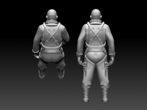 Pilot us ww2 Modello di stampa 3D