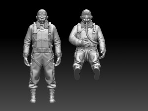 Pilot us ww2 Modello di stampa 3D