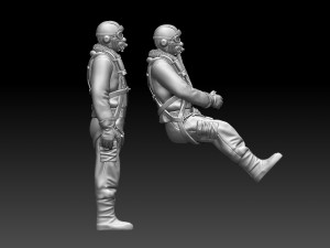 Pilot us ww2 Modello di stampa 3D