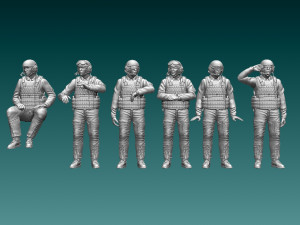 Abrams US tank crew 3D-printmodel