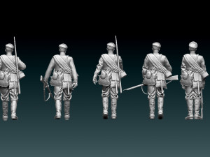 Soldiers ww1 Russian empire 3D Принт Модель