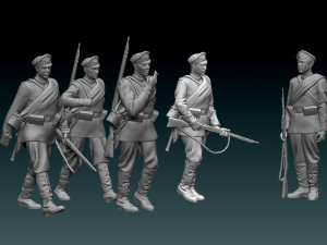Soldiers ww1 Russian empire 3D Принт Модель