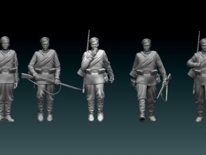 Soldiers ww1 Russian empire 3D Принт Модель