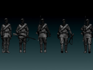 Soldiers ww1 Russian empire 3D Принт Модель