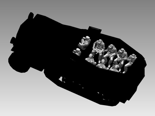 Soldiers Afrika Korps 3D-Druckmodell .c4d .max .obj .3ds .fbx .stl .blend 