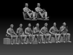 Soldiers Afrika Korps 3D-Druckmodell