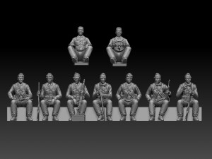 Soldiers Afrika Korps 3D-Druckmodell