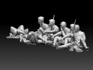 Soldiers ussr 2ww 3Dプリントモデル