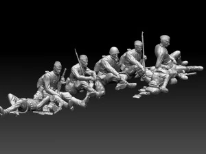 Soldiers ussr 2ww 3D Print Model