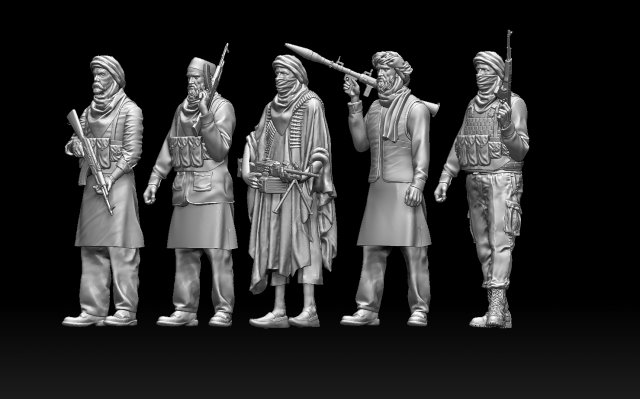 Soldiers arab 3D-Druckmodell .c4d .max .obj .3ds .fbx .stl .blend 