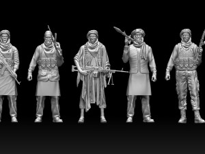 Soldiers arab 3D-Druckmodell
