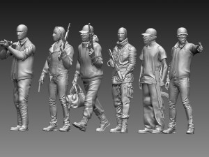 Bandits 3D-Druckmodell