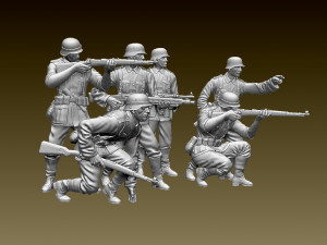 German soldiers Modèles 3D en vedette
