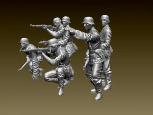 German soldiers 3D Print Model