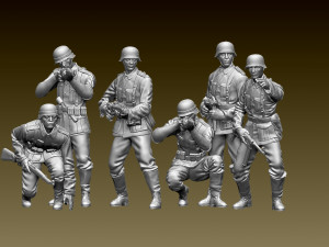 German soldiers Modèles 3D en vedette