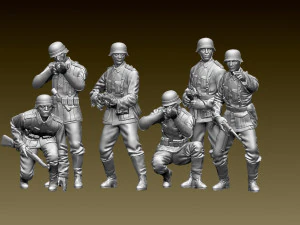 German soldiers 3D Print Model