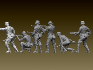 German soldiers Modèles 3D en vedette