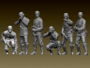 German soldiers Modèles 3D en vedette