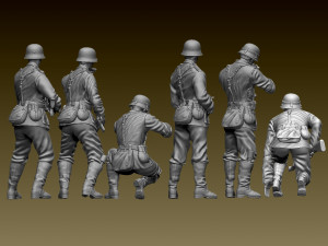 German soldiers Modèles 3D en vedette