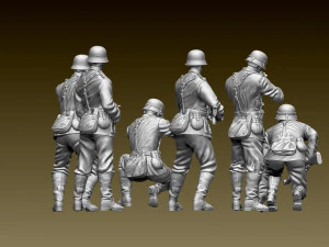 German soldiers 3D Print Model
