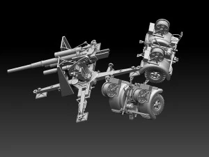 Flak 88 3D Print Model