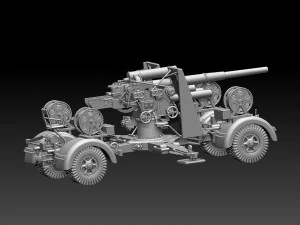 Flak 88 3D Print Model