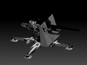 Flak 88 and soldiers 3D Print Model