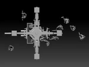 Flak 88 and soldiers 3D Print Model