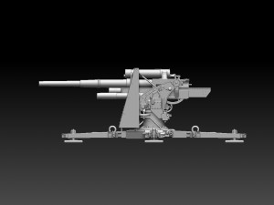 Flak 88 3D 프린트 모델