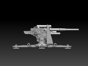 Flak 88 3D 프린트 모델