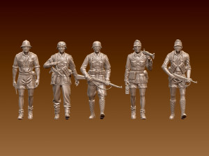 German soldiers Afrika Korps 3D Print Model