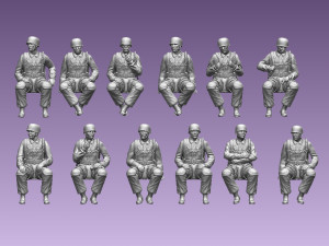 German paratroopers Modèles 3D en vedette