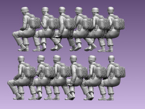 German paratroopers 3D Baskı Modeli