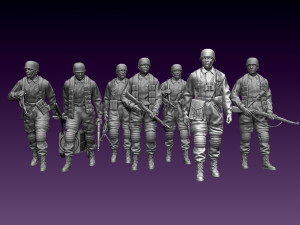 German paratroopers Modelo de Impressão 3D