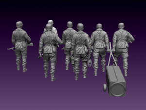 German paratroopers Modelo de Impressão 3D