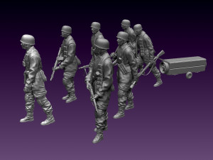 German paratroopers Modelo de Impressão 3D