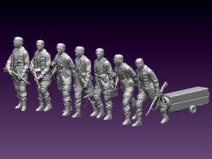 German paratroopers Modelo de Impressão 3D