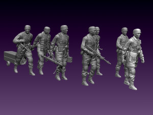 German paratroopers Modelo de Impressão 3D