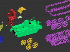 Kettenkrad SdKfz 2 Model Cetak 3D