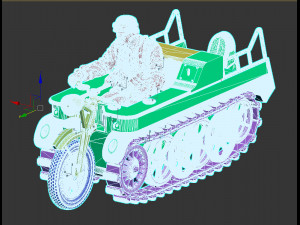 Kettenkrad SdKfz 2 Model Cetak 3D