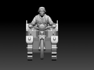 Kettenkrad SdKfz 2 Model Cetak 3D