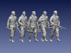 German paratroopers 3D Print Model