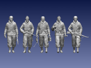 German paratroopers 3D प्रिंट मॉडल