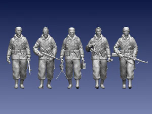 German paratroopers 3D Print Model