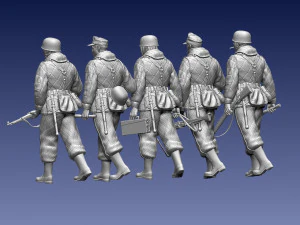German paratroopers 3D Print Model