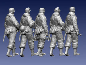 German paratroopers 3D Print Model