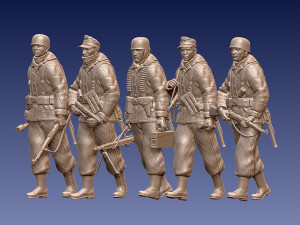 German paratroopers 3D प्रिंट मॉडल