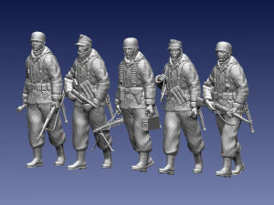 German paratroopers 3D Print Model